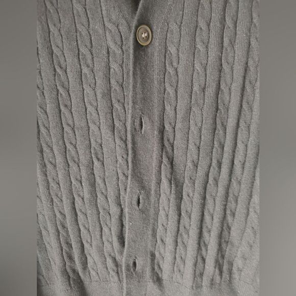 Kalspin Men’s Black Cable-Knit Vest – Size Medium, NWT - Picture 6 of 7